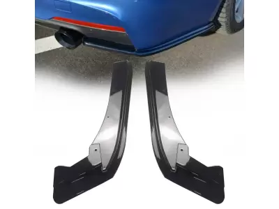 BMW 3-Series F30 Gloss Black Rear Bumper Splitters (2012–2019)