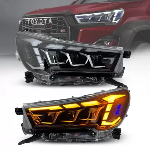 Toyota Hilux Revo GR Sport Style LED Projector Upgrade Headlights