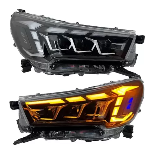 Toyota Hilux Revo GR Sport Style LED Projector Upgrade Headlights