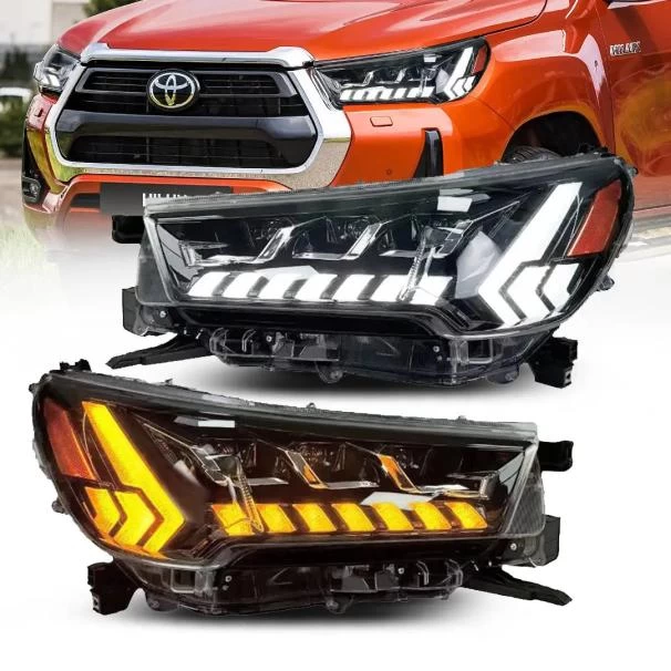 Toyota Hilux Revo LED Projector Upgrade Headlights With Sequential Indicator For Sale in Kenya (2020–2026)