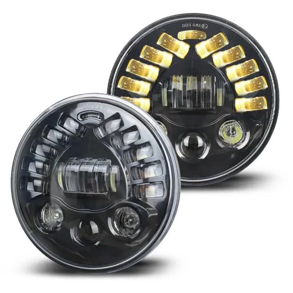 Universal 7-Inch Jeep Style DRL LED Projector Headlights For Sale in Kenya