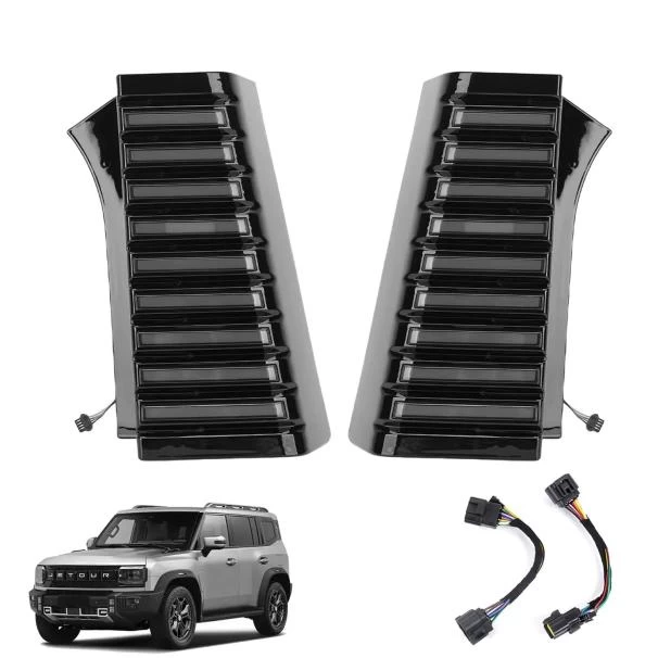Jetour T2 Dual Function Smoked Black D-Pillar LED Lights For Sale in Kenya (2025–2026)