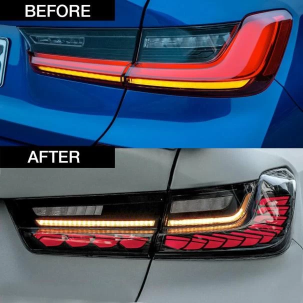 BMW G20 3-Series CS Style OLED Sequential Smoked Black Taillights For Sale in Kenya