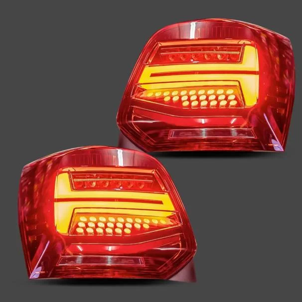 VW Polo 6R Smoked Red LED Sequential Taillights (2009–2017)