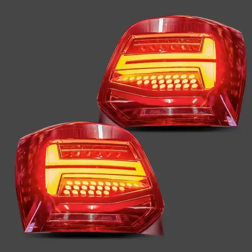 VW Polo 6R Smoked Red LED Sequential Taillights (2009–2017)