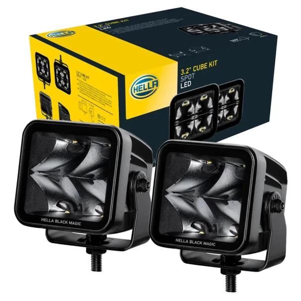 Hella Black Magic 3.2" Cube LED Spot Light Kit For Sale in Kenya